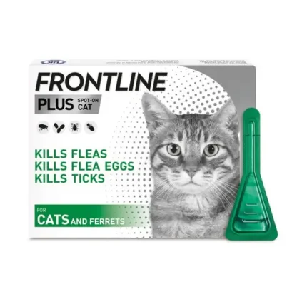 FRONTLINE Spot On Plus Flea & Tick Treatment For Cats And Ferrets 6 Pipettes