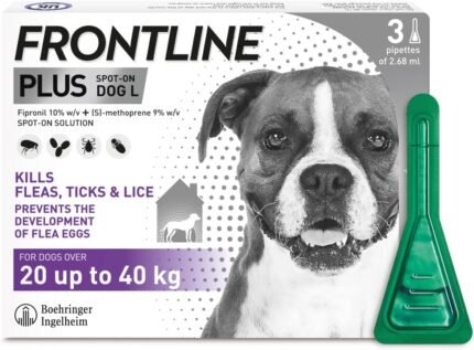 FRONTLINE Plus Flea & Tick Treatment for Large Dogs